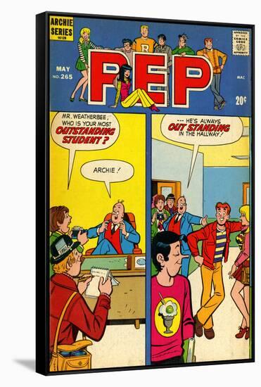 Archie Comics Retro: Pep Comic Book Cover No.265 (Aged)-null-Framed Stretched Canvas