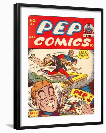 Archie Comics Retro: Pep Comic Book Cover No.47 (Aged)-null-Framed Art Print