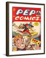 Archie Comics Retro: Pep Comic Book Cover No.47 (Aged)-null-Framed Art Print