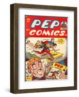 Archie Comics Retro: Pep Comic Book Cover No.47 (Aged)-null-Framed Art Print