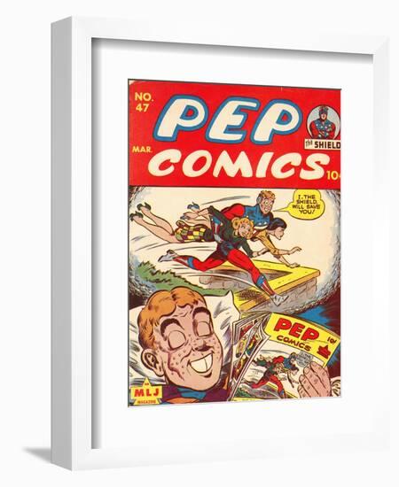 Archie Comics Retro: Pep Comic Book Cover No.47 (Aged)-null-Framed Art Print