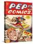 Archie Comics Retro: Pep Comic Book Cover No.47 (Aged)-null-Stretched Canvas