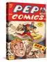 Archie Comics Retro: Pep Comic Book Cover No.47 (Aged)-null-Stretched Canvas