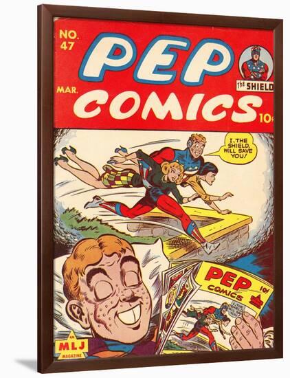 Archie Comics Retro: Pep Comic Book Cover No.47 (Aged)-null-Framed Art Print