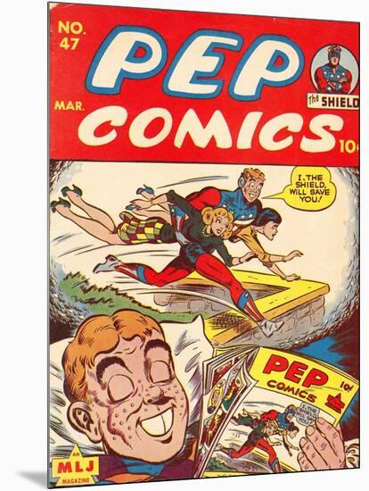 Archie Comics Retro: Pep Comic Book Cover No.47 (Aged)-null-Mounted Art Print