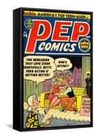 Archie Comics Retro: Pep Comic Book Cover No.94 (Aged)-Bill Vigoda-Framed Stretched Canvas