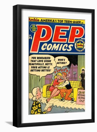 Archie Comics Retro: Pep Comic Book Cover No.94 (Aged)-Bill Vigoda-Framed Art Print