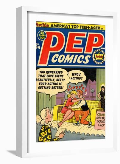 Archie Comics Retro: Pep Comic Book Cover No.94 (Aged)-Bill Vigoda-Framed Art Print