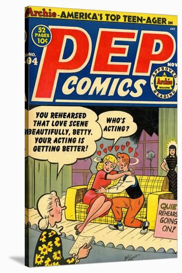 Archie Comics Retro: Pep Comic Book Cover No.94 (Aged)-Bill Vigoda-Stretched Canvas