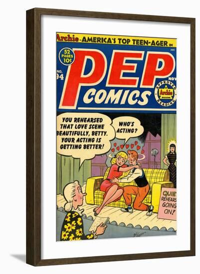 Archie Comics Retro: Pep Comic Book Cover No.94 (Aged)-Bill Vigoda-Framed Art Print