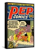 Archie Comics Retro: Pep Comic Book Cover No.94 (Aged)-Bill Vigoda-Framed Stretched Canvas