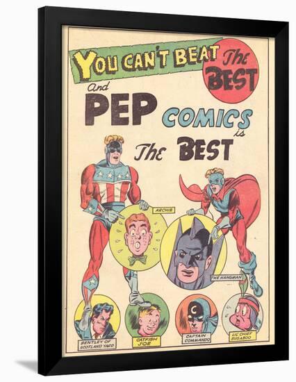 Archie Comics Retro: Pep comics Advertisement (Aged)-null-Framed Poster