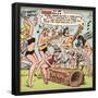 Archie Comics Retro: The Archies Comic Panel; The Prehistoric Archies (Aged)-null-Framed Poster