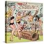 Archie Comics Retro: The Archies Comic Panel; The Prehistoric Archies (Aged)-null-Stretched Canvas