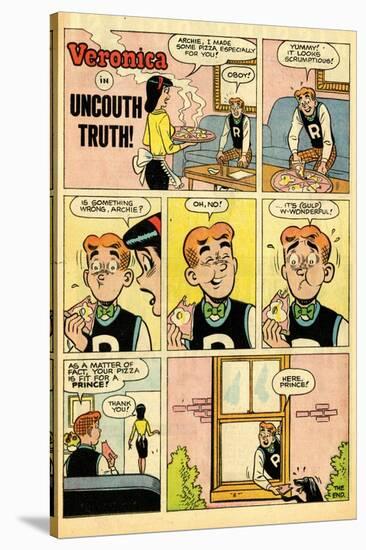 Archie Comics Retro: Veronica Comic Strip; Uncouth Truth (Aged)-null-Stretched Canvas