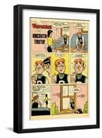 Archie Comics Retro: Veronica Comic Strip; Uncouth Truth (Aged)-null-Framed Art Print