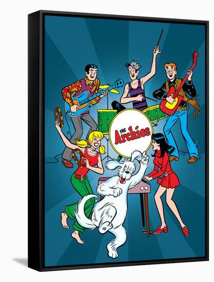 Archie Comics: The Archies-null-Framed Stretched Canvas