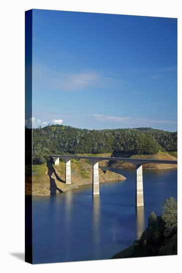 Archie Stevenot Bridge Carrys SR 49 across New Melones Dam, California-David Wall-Stretched Canvas