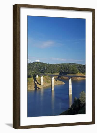 Archie Stevenot Bridge Carrys SR 49 across New Melones Dam, California-David Wall-Framed Photographic Print