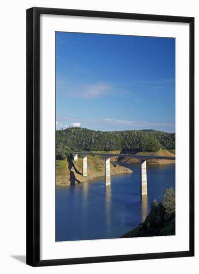 Archie Stevenot Bridge Carrys SR 49 across New Melones Dam, California-David Wall-Framed Photographic Print