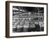 Archie Underwood and Another Man Standing on Top of Great Bales of Cotton in One of His Warehouses-Alfred Eisenstaedt-Framed Photographic Print