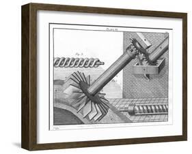 Archimedean Screws for Raising Water from One Level to Another, 1805-null-Framed Giclee Print