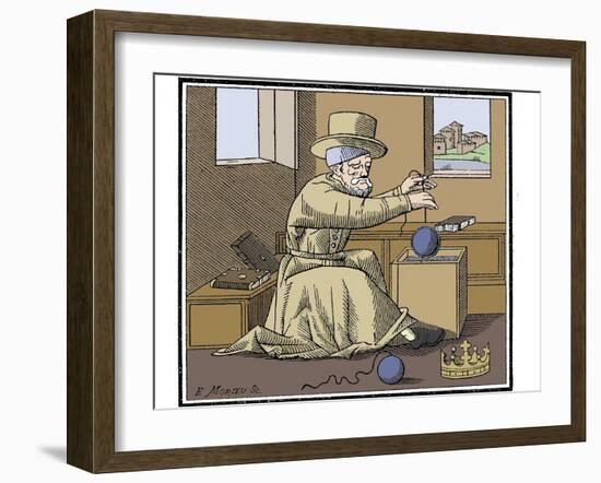 Archimedes (C287-212 BC), Ancient Greek Mathematician and Inventor, 1866-null-Framed Giclee Print