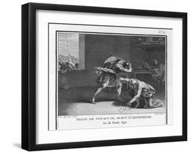 Archimedes Greek Mathematician and Inventor-Auvray-Framed Art Print