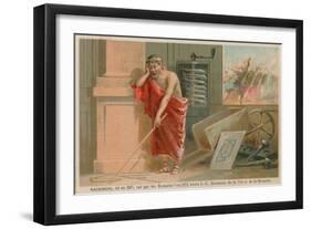 Archimedes, Greek Scientist, Mathematician and Inventor of the 3rd Century BC-null-Framed Giclee Print