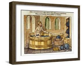 Archimedes in His Bath, 1547-Archimedes Archimedes-Framed Giclee Print