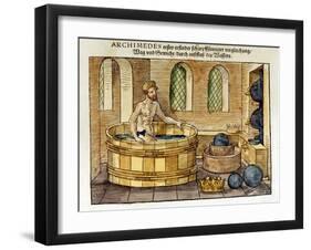 Archimedes in His Bath, 1547-Archimedes Archimedes-Framed Giclee Print