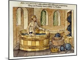 Archimedes in His Bath, 1547-Archimedes Archimedes-Mounted Giclee Print