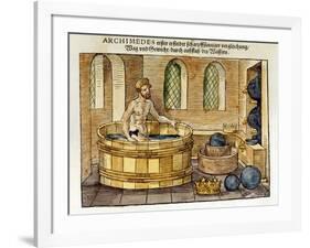 Archimedes in His Bath, 1547-Archimedes Archimedes-Framed Giclee Print