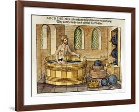 Archimedes in His Bath, 1547-Archimedes Archimedes-Framed Giclee Print