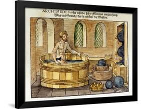 Archimedes in His Bath, 1547-Archimedes Archimedes-Framed Giclee Print