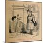 'Archimedes taking a Warm Bath', 1852-John Leech-Mounted Giclee Print
