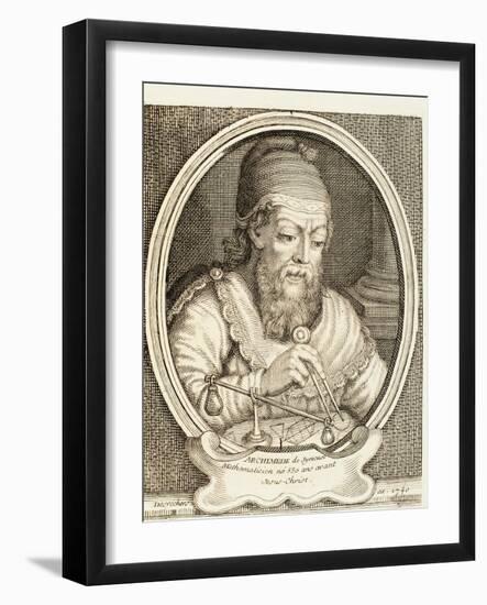 Archimedes the Mathematician and Physicist-null-Framed Giclee Print