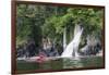 Archipelago De Los Chonos, Man Sea Kayaking, Aysen, Chile-Fredrik Norrsell-Framed Photographic Print