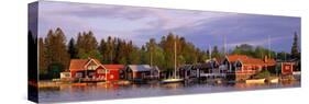 Archipelago Fishing Village on Alnoen Sweden-null-Stretched Canvas