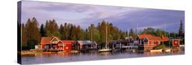 Archipelago Fishing Village on Alnoen Sweden-null-Stretched Canvas