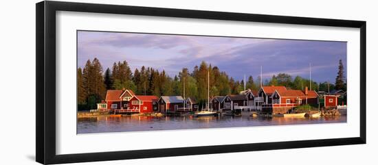 Archipelago Fishing Village on Alnoen Sweden-null-Framed Premium Photographic Print