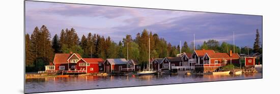 Archipelago Fishing Village on Alnoen Sweden-null-Mounted Photographic Print