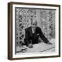 Architect Edward D. Stone Sitting in His Office-Dmitri Kessel-Framed Photographic Print