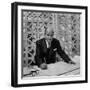 Architect Edward D. Stone Sitting in His Office-Dmitri Kessel-Framed Photographic Print