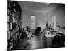 Architect Eero Saarinen Sitting in His Studio at Home-null-Mounted Photographic Print