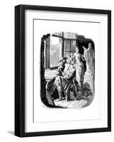 Architect Erwin Von Steinbach with His Daughter Sabina, 1840-Johann Jakob Kirchhoff-Framed Giclee Print