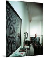 Architect Mies Van Der Rohe at Home-null-Mounted Premium Photographic Print