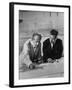 Architect Pietro Belluschi and Walter Gropius Looking over Some Blue Prints-Carl Mydans-Framed Photographic Print