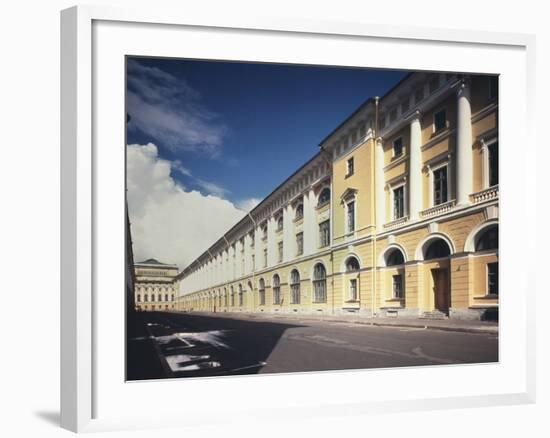 Architect Rossi Street in Saint Petersburg, 1828-1832-Carlo Rossi-Framed Photographic Print