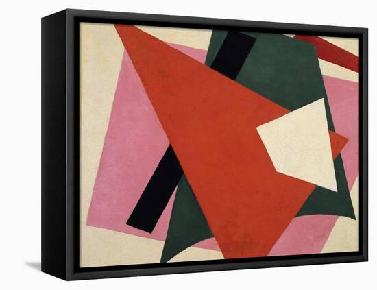 Architectonic Painting-Lyubov Sergeyevna Popova-Framed Stretched Canvas